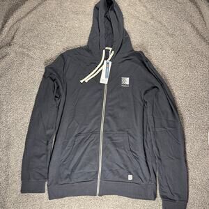 NWT Marine Layer Afternoon Full Zip Hoodie Asphalt Gray Freeform Logo Size Large